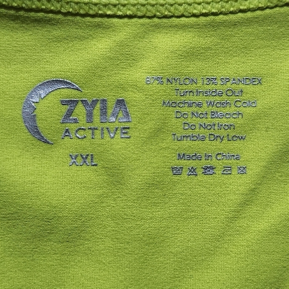 NWT Zyia Stronger tank Size XXL Color lime - Picture 6 of 10
